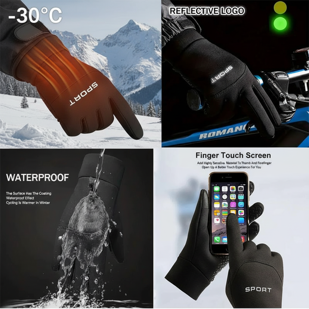Winter Warm Touchscreen Adventure Gloves™